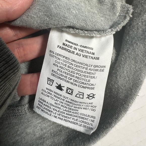 Nike Grey Crewneck Sweatshirt Women’s Medium Cropped - Picture 5 of 8